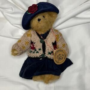 Boyd's Bear Bailey Bear 1994 Sweater Jean Skirt Blue Hat VTG Retired Teddy